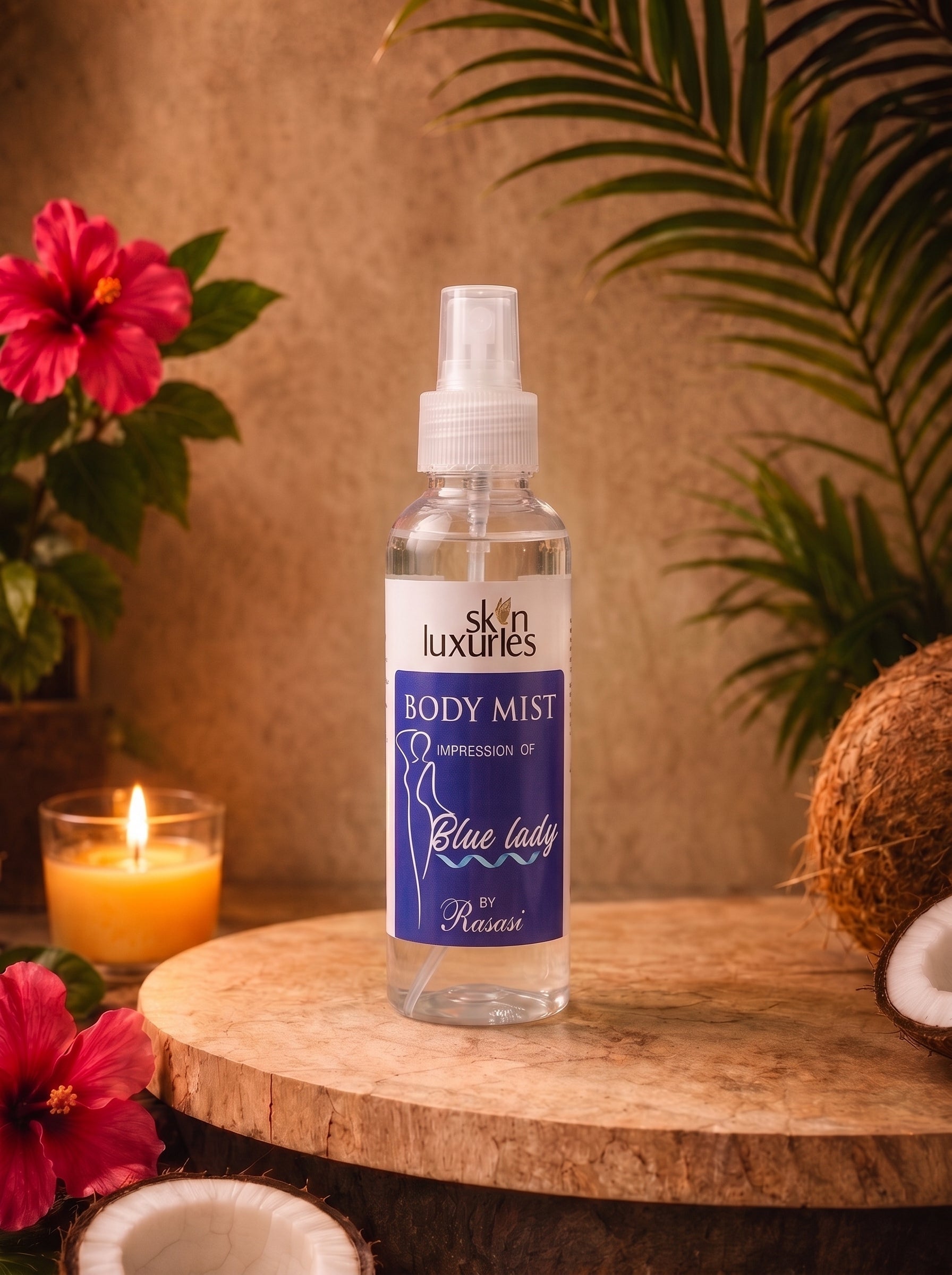 Skin Luxuries Body Splash For Females (Lady In Blue Rasasi) - 125Ml - Win Bachat
