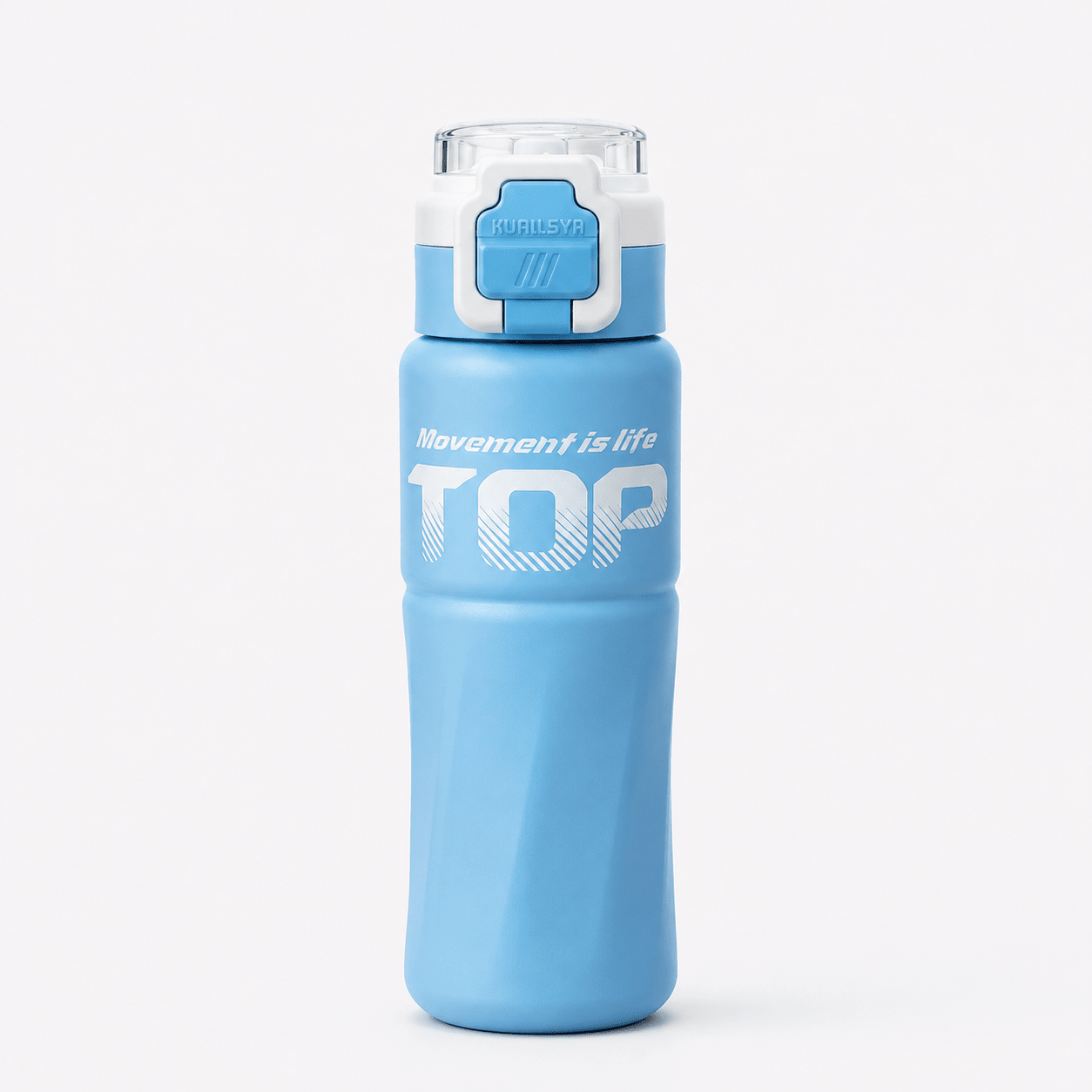 Sky Blue Sport Flip Lock Bottle - Win Bachat