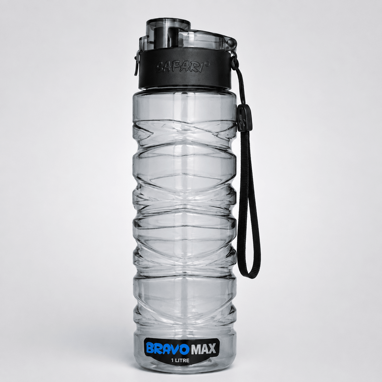 Smoke Grey Easy Carry Strap Water Bottle – 1 Litre - Win Bachat
