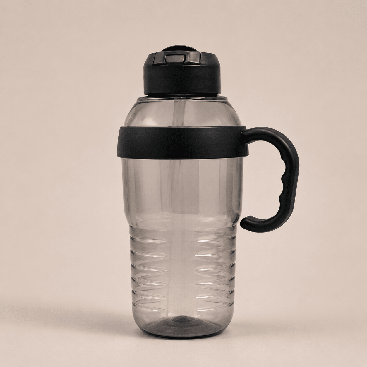 Smoke Grey Mug Handle Water Bottle - Win Bachat