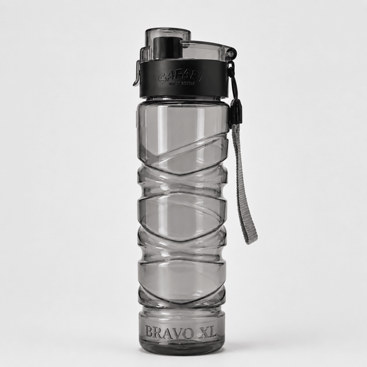 Smoke Grey One-Hand Operation Water Bottle – 800ml - Win Bachat
