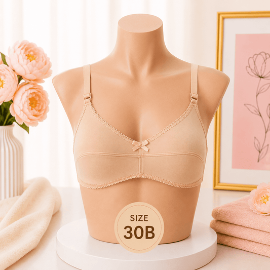 Soft Support Bra - 32B – Beige - Win Bachat