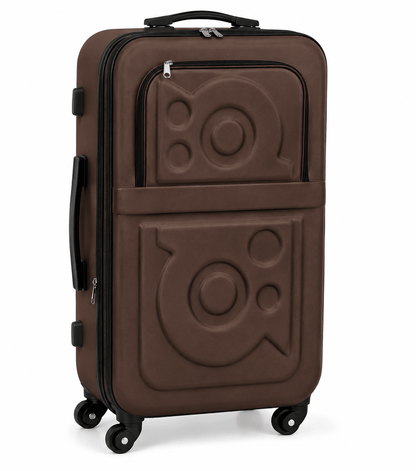 Stylish Hard Shell Travel Suitcase - Brown - 20 Inch (Small) - Win Bachat