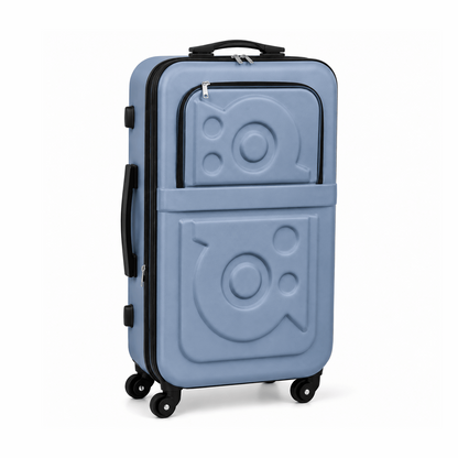 Stylish Hard Shell Travel Suitcase - Dusty Blue - 20 Inch (Small) - Win Bachat