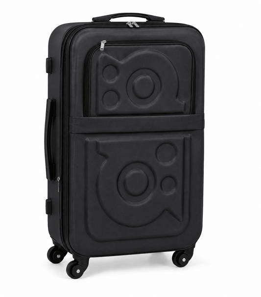 Stylish Hard Shell Travel Suitcase � Gray - Win Bachat