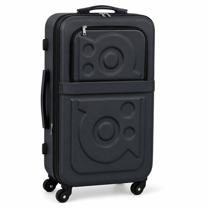 Stylish Hard Shell Travel Suitcase - Matte Black - 20 Inch (Small) - Win Bachat