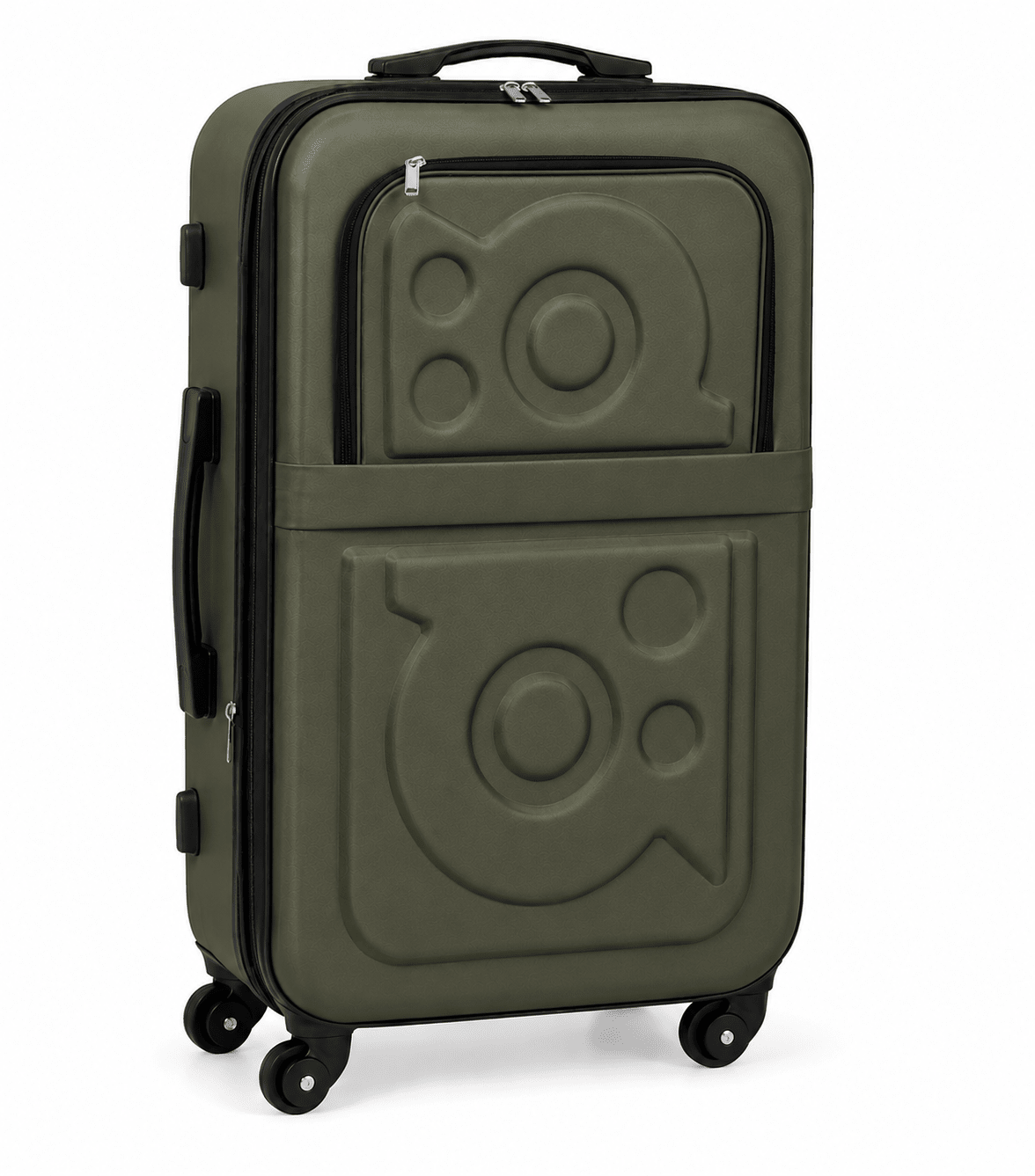 Stylish Hard Shell Travel Suitcase - Olive Green - 20 Inch (Small) - Win Bachat