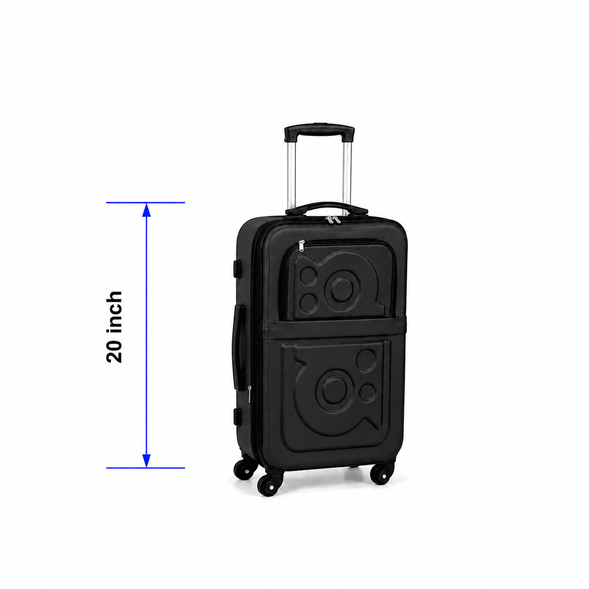 Stylish Soft Shell Travel Suitcase - Gray - 20 Inch (Small) - Win Bachat
