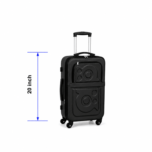 Stylish Soft Shell Travel Suitcase - Gray - 20 Inch (Small) - Win Bachat