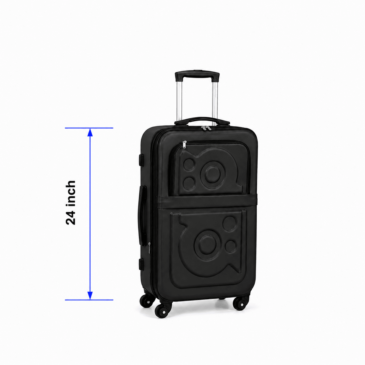 Stylish Soft Shell Travel Suitcase - Gray - 24 Inch (Medium) - Win Bachat