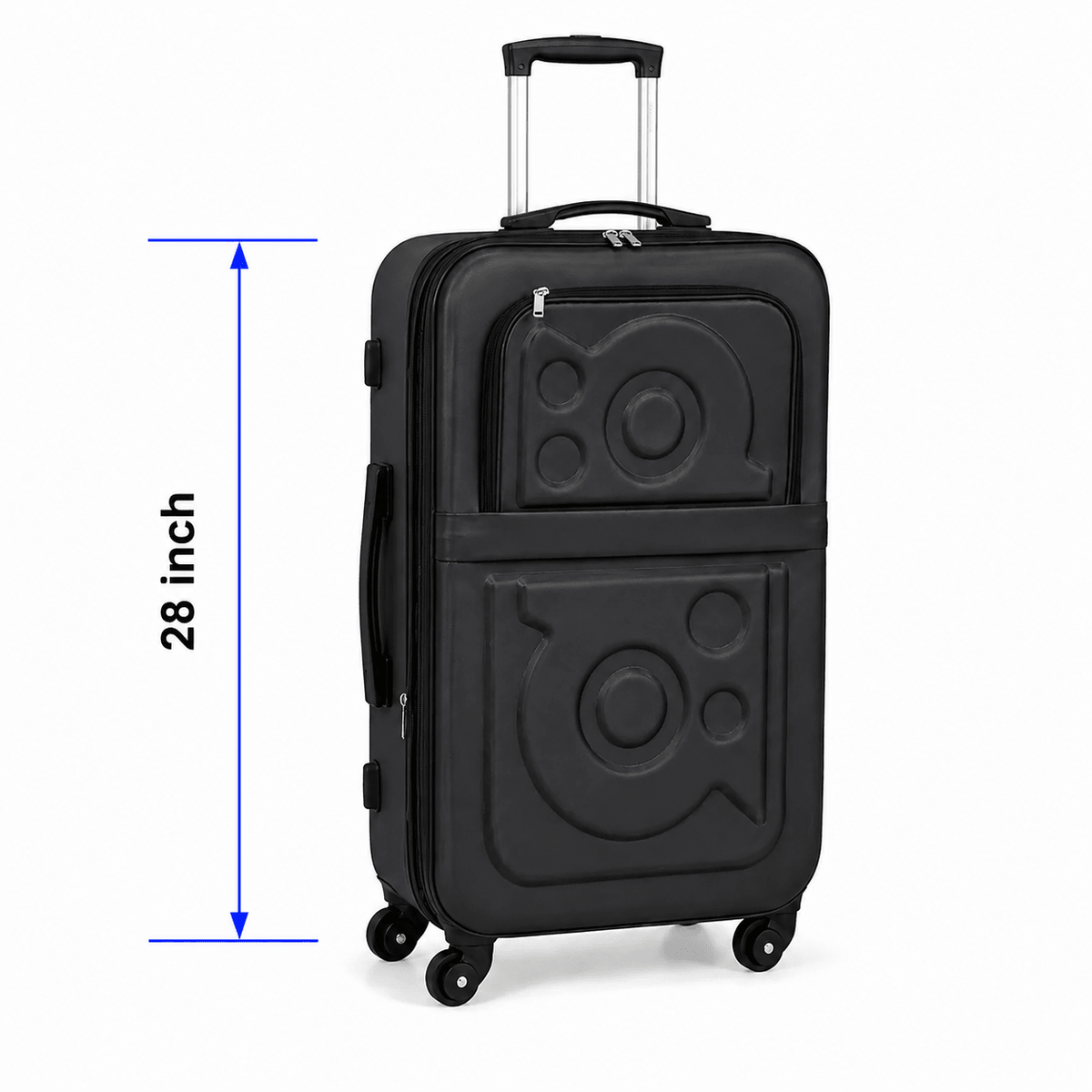 Stylish Soft Shell Travel Suitcase - Gray - 28 Inch (Large) - Win Bachat
