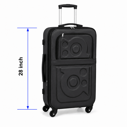 Stylish Soft Shell Travel Suitcase - Gray - 28 Inch (Large) - Win Bachat