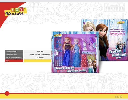 Sweet Frozen Twin Fashion Doll Set - AS7033 - Win Bachat