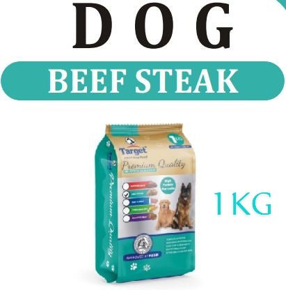 TARGET PREMIUM DOG FOOD BEAF STEAK - 1 KG - Win Bachat