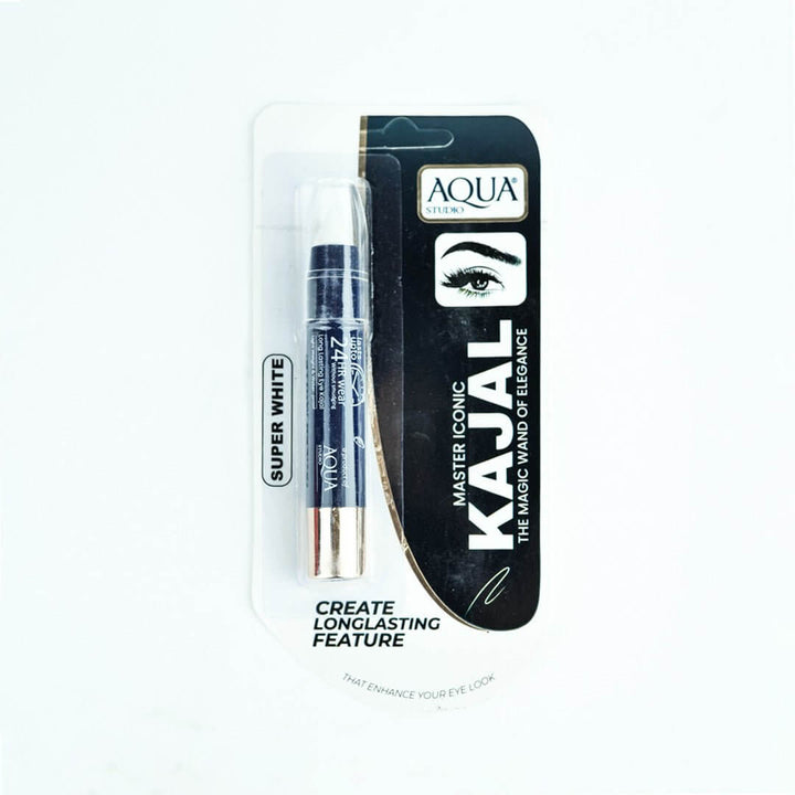 Best Aqua Matt Look Kajal White Online In Pakistan - Win Bachat