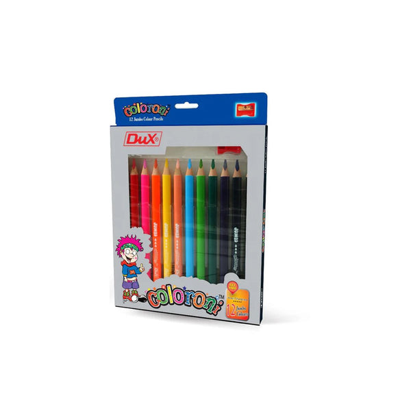 Best Dux Coloroni 12 Jumbo Colour Pencils Online In Pakistan - Win Bachat