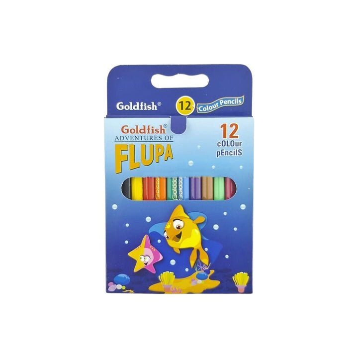 Best Goldfish Flupa 12 Colour Pencils Online In Pakistan - Win Bachat