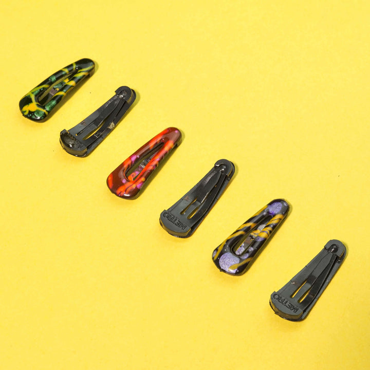 Best Kids Hair Clip Pack of 3 Pair Multi Colour Art - 1 A41 - 90 Online In Pakistan - Win Bachat