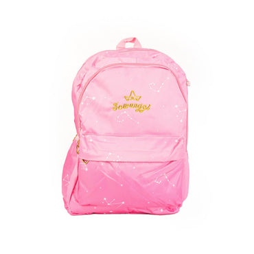 Star Print School Backpack – Pink