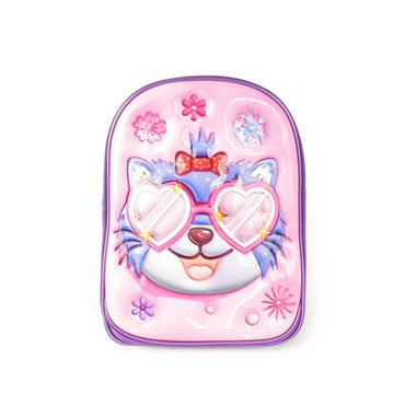3D Cat School Backpack – Pink
