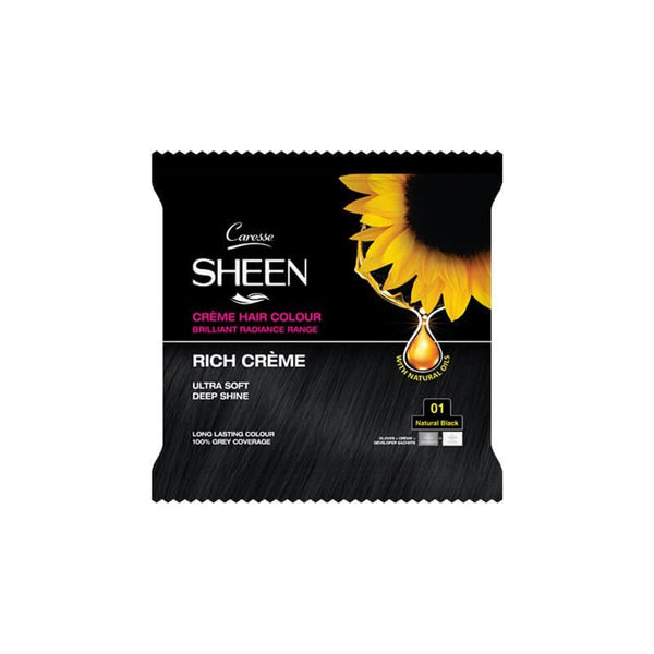 Best Sheen CrÌÄå¬me Hair Colour Sachet ̢‰âÛÏ Natural Black 01 Online In Pakistan - Win Bachat