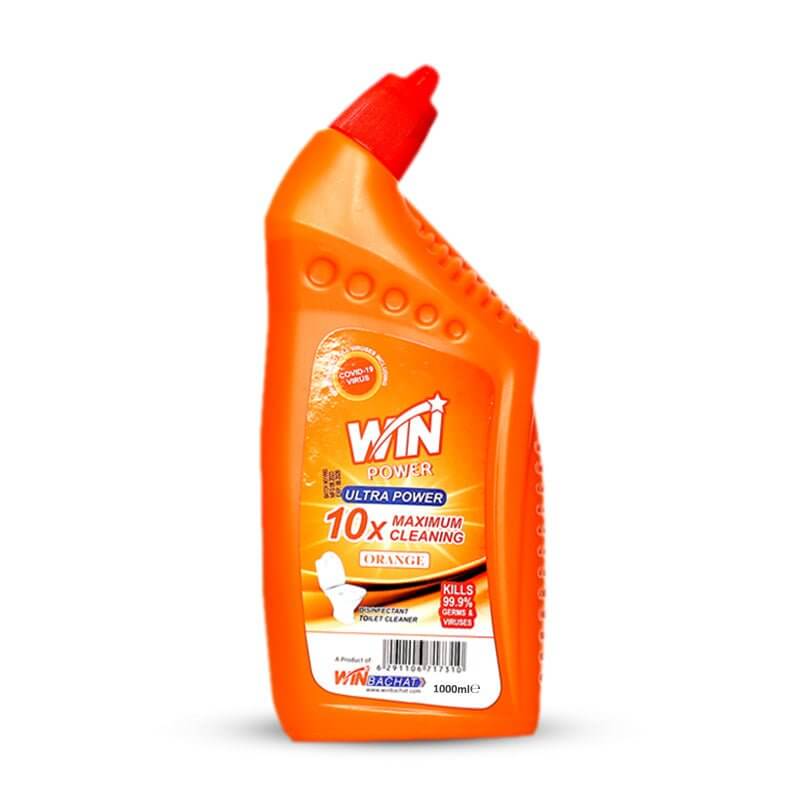 Best WIN POWER TOILET BOWL CLEANER ORANGE - 1000ml  Online In Pakistan - Win Bachat