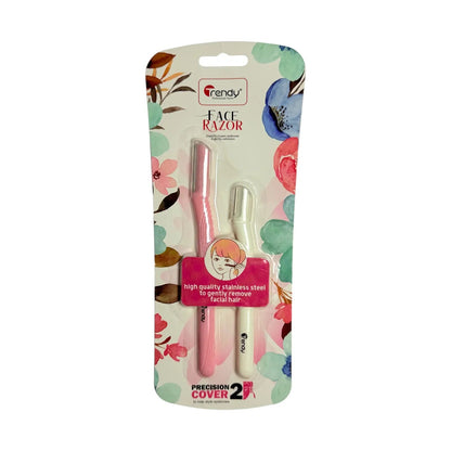 Trendy Face Razor Pink & White - 2 Pack - Win Bachat