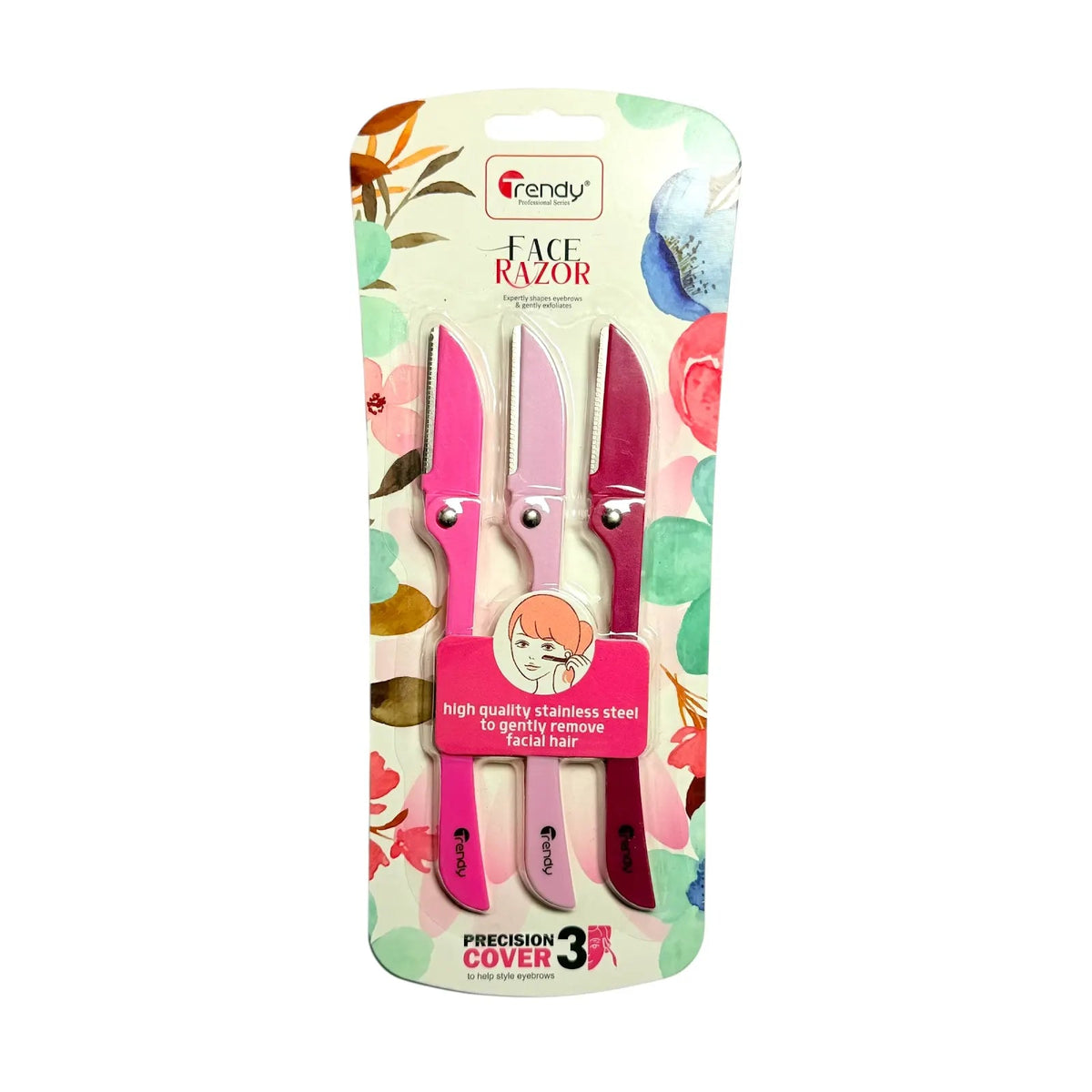 Trendy Foldable Face Razor - 3 Pack - Win Bachat