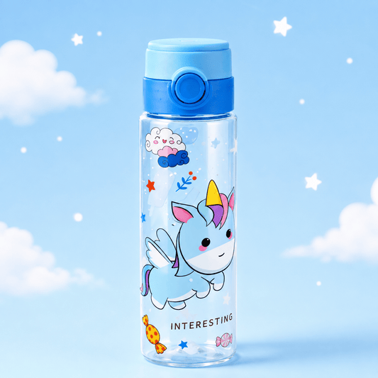 Unicorn Print Kids Flip-Top Water Bottle – 750ml - Win Bachat