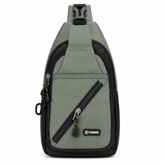Urban Crossbody Sling Bag - Sage Green & Black - Win Bachat