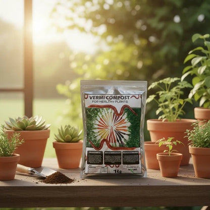 Vermicompost 1KG – Organic Natural Plant Fertilizer - Win Bachat