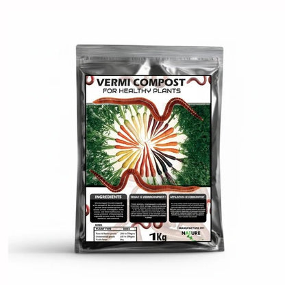Vermicompost 1KG – Organic Natural Plant Fertilizer - Win Bachat