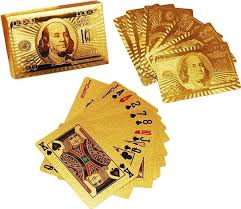 Waterproof Gold Cards Set of 52 - Win Bachat