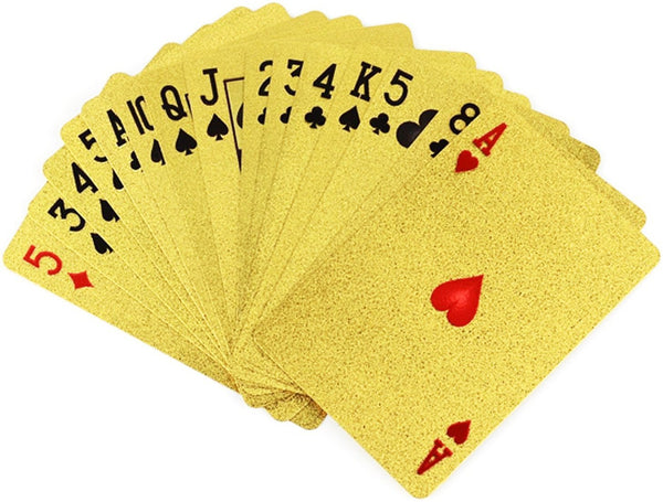 Waterproof Gold Cards Set of 52 - Win Bachat