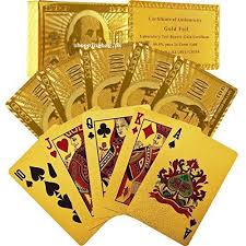 Waterproof Gold Cards Set of 52 - Win Bachat