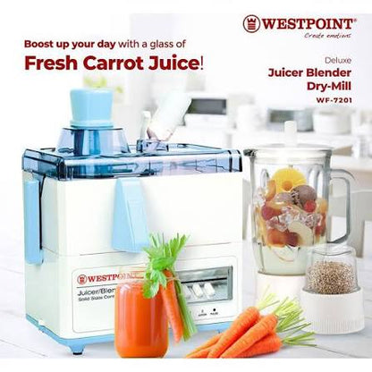 Westpoint 3-in-1 Juicer Blender Dry Mill WF-7201 - Win Bachat