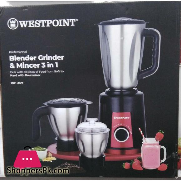 Westpoint Blender, Chopper & Grinder 3 in 1 WF-367 - Win Bachat