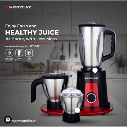 Westpoint Blender, Chopper & Grinder 3 in 1 WF-367 - Win Bachat