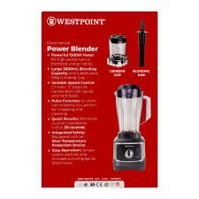 Westpoint Commercial 1500W Power Blender WF-448 - Win Bachat