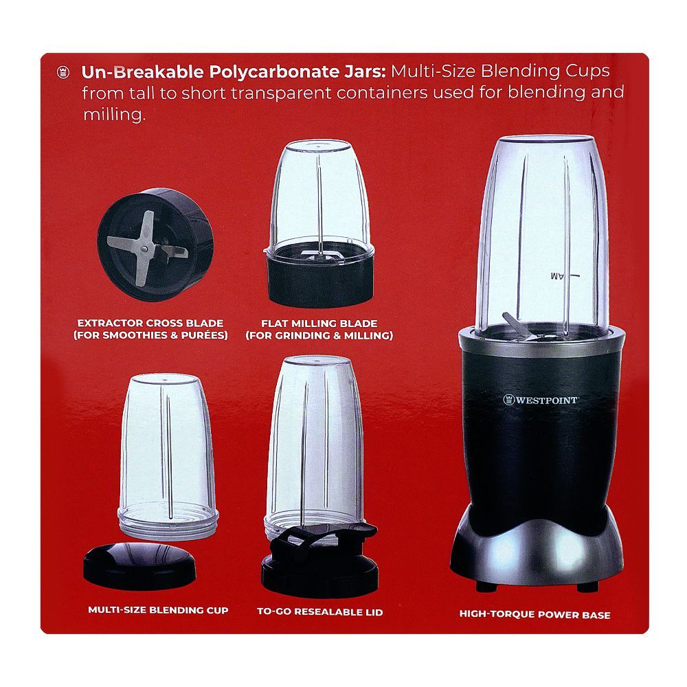 Westpoint Deluxe 1500W Nutri Blast Blender WF-449 - Win Bachat