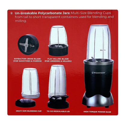Westpoint Deluxe 1500W Nutri Blast Blender WF-449 - Win Bachat