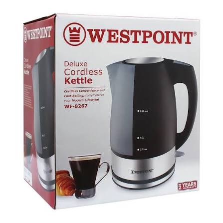 Westpoint Deluxe 1.7L Cordless Kettle WF-8267 - Win Bachat