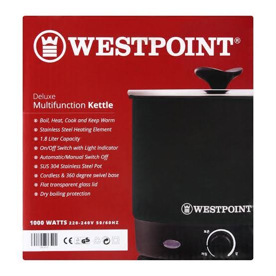 Westpoint Deluxe 1.8L Multifunction Kettle WF-6275 - Win Bachat