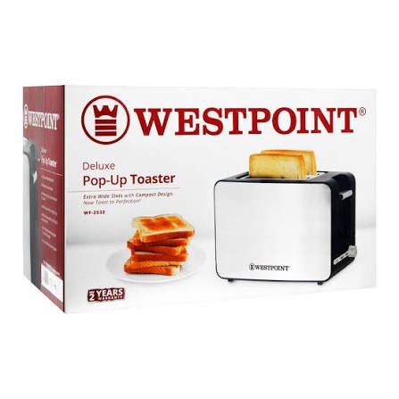 Westpoint Deluxe 2-Slice Pop-Up Toaster WF-2532 - Win Bachat