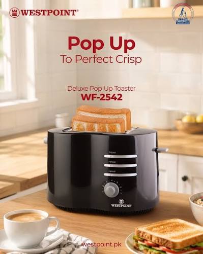Westpoint Deluxe 2-Slice Pop-Up Toaster WF-2542 - Win Bachat