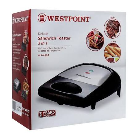 Westpoint Deluxe 3-in-1 Sandwich Maker WF-6093 - Win Bachat