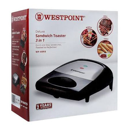 Westpoint Deluxe 3-in-1 Sandwich Maker WF-6093 - Win Bachat