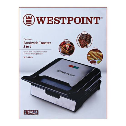 Westpoint Deluxe 3-in-1 Sandwich Toaster WF-6293 - Win Bachat