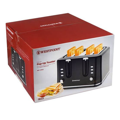 Westpoint Deluxe 4-Slice Pop-Up Toaster with Dual Control WF-2563 - Win Bachat