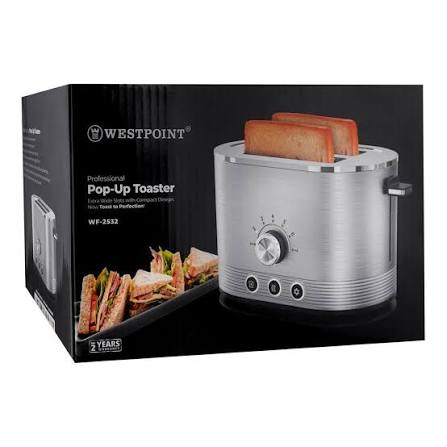 Westpoint Deluxe 4-Slice Steel Body Pop-Up Toaster WF-2564 - Win Bachat